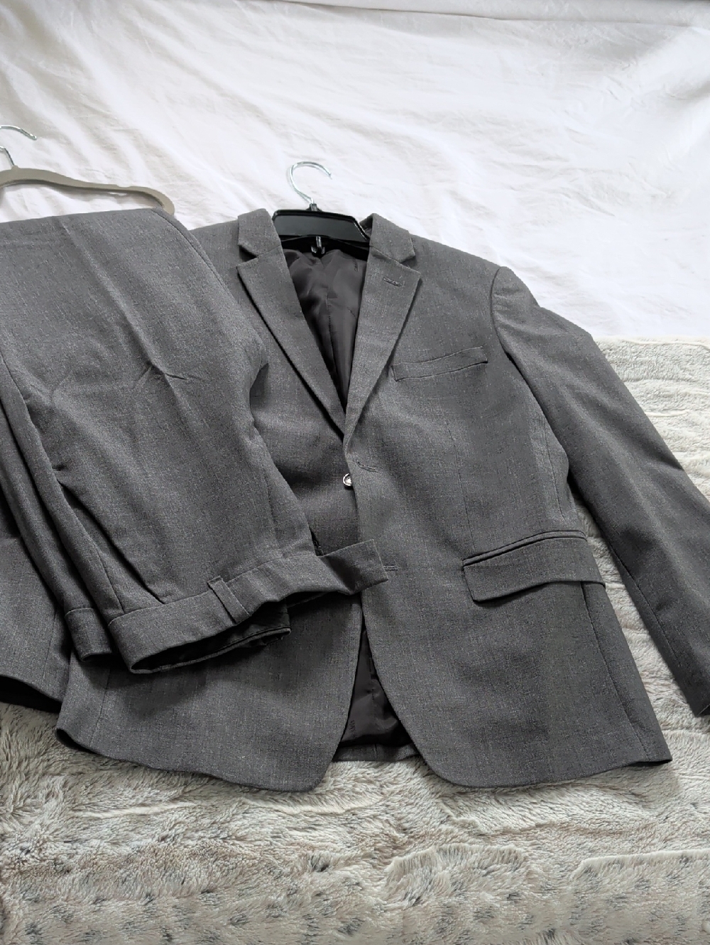 Calvin Klein Gray Boys Two-Piece Suit